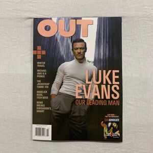 Out/The Advocate Luke Evans,Will Evans, & Harper Steele Issues Sept/Oct 2024 Mag